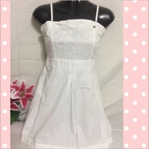 YOYÓ Jeans white Adjustable Spaghetti strap dress